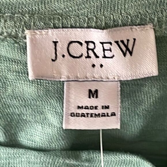 J Crew Factory NWT Knit Tie Waist Mini Dress Size Medium in Frosty Mineral - Picture 5 of 11